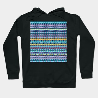 Urban Aztec horizontal stripe pattern Hoodie